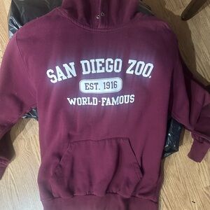 Sweatshirt with hood, no strings. Size medium